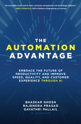 Book cover of The Automation Advantage by Bhaskar Ghosh