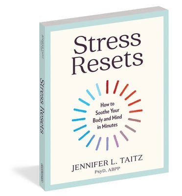 Book cover of Stress Resets by Jennifer L. Taitz