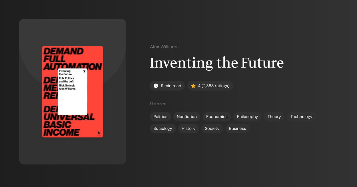 Inventing the Future Book Summary